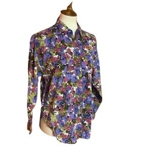 Vintage 80s Gitano floral shirt